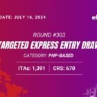 LATEST EXPRESS ENTRY DRAW July 16 2024