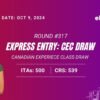 LATEST EXPRESS ENTRY CEC DRAW Oct 9 2024