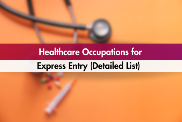 Healthcare Occupations for Express Entry